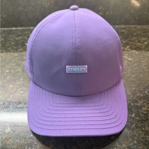 Melin Hydro Legend Strap Back Hat Mens Large Purple Golf Performance NWOT
